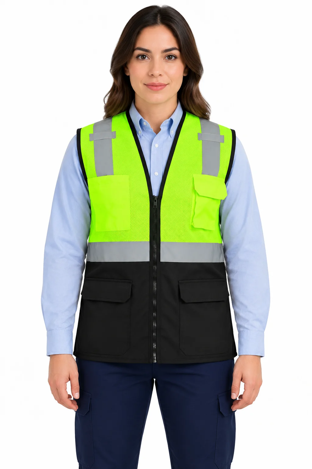 Chaleco Navistar Verde lima / Negro